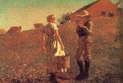 Winslow Homer Encounters oil painting reproduction